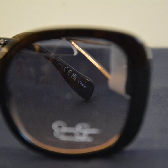 NEW Jessica Simpson Oversized Oval Sunglasses in Black - Picture 3 of 9